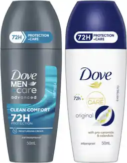 IGA Dove Advanced Care Deodorant Roll On Selected Varieties offer