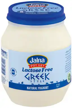 IGA Jalna Pot Set Lactose Free Greek Yoghurt offer