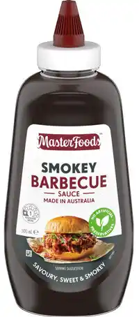 IGA MasterFoods Tomato or Barbecue Squeezy Sauce 500mL or No Rules Sauce 250mL Selected Varieties offer