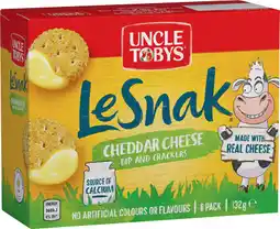 IGA Uncle Tobys Le Snak Selected Varieties offer