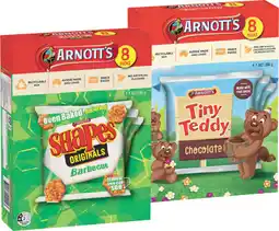 IGA Arnott’s Shapes or Tiny Teddy 7‑8 Pack Selected Varieties offer