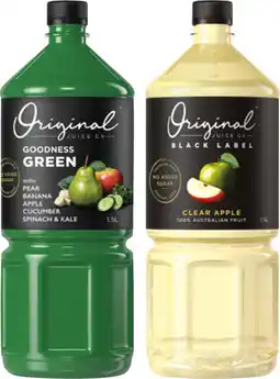 IGA Original Juice Co Black Label Juice Selected Varieties offer