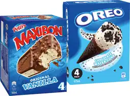 IGA Peters Maxibon or Oreo Ice Cream 4 Pack Selected Varieties offer