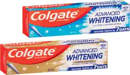 IGA Colgate Advanced Whitening or MaxFresh Toothpaste 115g Selected Varieties offer