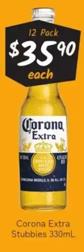 Cellarbrations Corona Extra Stubbies offer