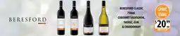 Supabarn Beresford Classic Cabernet Sauvignon, Shiraz, GSM & Chardonnay offer