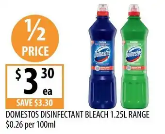 Supabarn Domestos Disinfectant Bleach offer