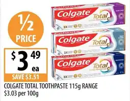 Supabarn Colgate Total Toothpaste offer