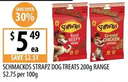 Supabarn Schmackos Strapz Dog Treats offer