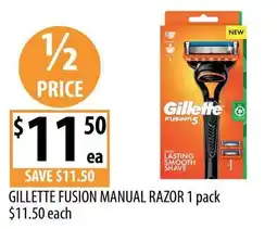 Supabarn Gillette Fusion Manual Razor offer