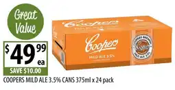 Supabarn Coopers Mild Ale 3.5% offer