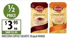 Supabarn Moccona Coffee Sachets 10 pack Range offer