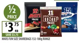 Supabarn Mars Fun Size Sharebags offer