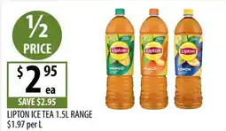 Supabarn Lipton Ice Tea 1.5L Range offer