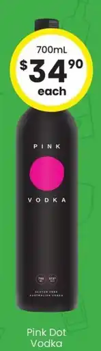 The Bottle O Pink Dot Vodka offer