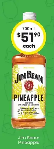 The Bottle O Jim Beam Pineapple offer
