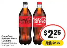 IGA Coca-Cola, Sprite or Fanta offer