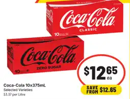 IGA Coca-Cola Selected Varieties offer
