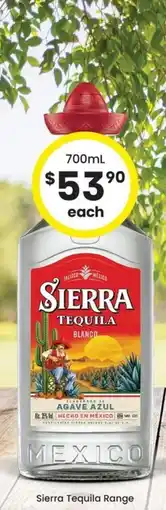 The Bottle O Sierra Tequila Blanco offer