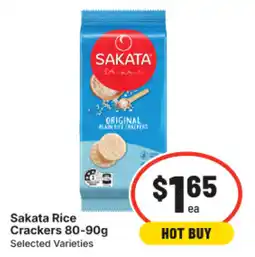 IGA Sakata Rice Crackers offer
