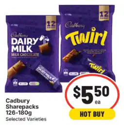 IGA Cadbury Sharepacks Selected Varieties offer