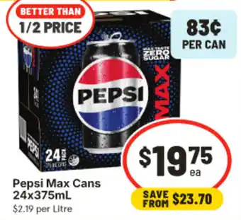 Pepsi Max Cans