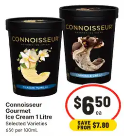 IGA Connoisseur Gourmet Ice Cream offer