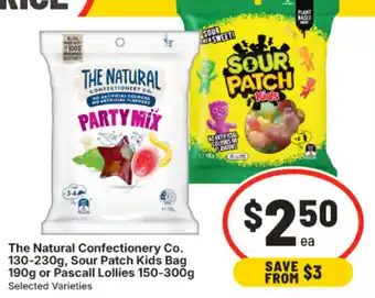 IGA The Natural Confectionery Co. Sour Patch Kids Bag offer