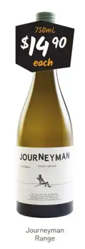 Cellarbrations Journeyman Pinot Grigio offer