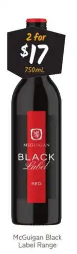Cellarbrations McGuigan Black Label Red offer