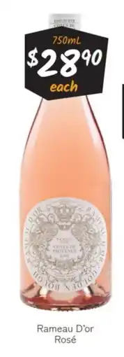 Cellarbrations Rameau D'or Rosé offer