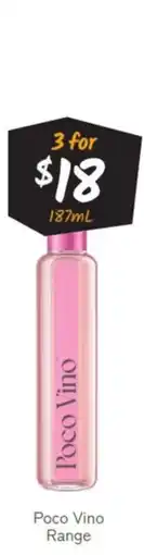 Cellarbrations Poco Vino Range offer