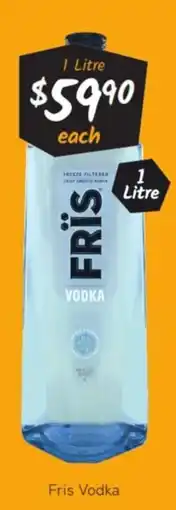 Cellarbrations Fris Vodka offer