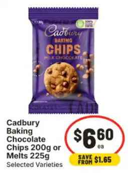 IGA Cadbury Baking Chocolate Chips offer