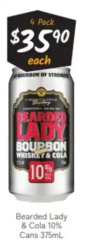 Cellarbrations Bearded Lady & Cola offer