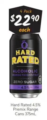Cellarbrations Hard Rated Alcoholic Orange Passionfruit offer