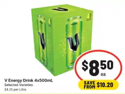 IGA V Energy Drink offer