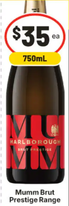 IGA Mumm Brut Prestige Range offer