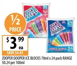 Supabarn Zooper Dooper Ice Blocks offer