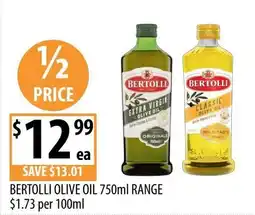 Supabarn Bertolli Olive Oil 750ml Range offer