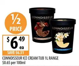 Supabarn Connoisseur Ice Cream Tub offer