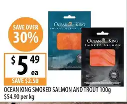 Supabarn Ocean King Smoked Salmon and Trout offer