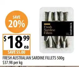 Supabarn Fresh Sardine Fillets Marnikol offer