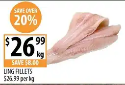 Supabarn Ling Fillets offer