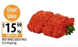 Supabarn Beef Mince Bulk Pack offer