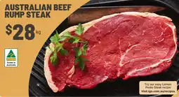 IGA Australian Beef Rump Steak offer