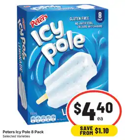 IGA Peters Icy Pole 8 Pack offer