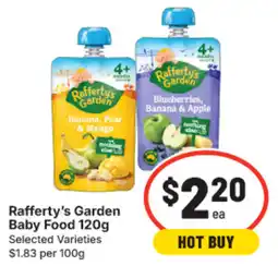 IGA Rafferty's Garden Baby Food offer