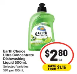 IGA Earth Choice Ultra Concentrate Dishwashing Liquid offer