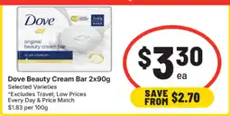 IGA Dove Beauty Cream Bar offer